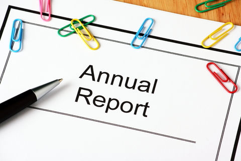 image of text annual report
