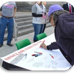 Show Support For Veterans by Signing Banner