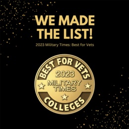 Sinclair Community College Named a Best for Vets College by Military Times for Third Year in a Row