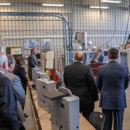 Congressman Mike Turner Tours Sinclair Community College Manufacturing Labs