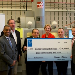 Gene Haas Foundation Awards Scholarships to Support Sinclair Students Enrolled in Manufacturing Programs