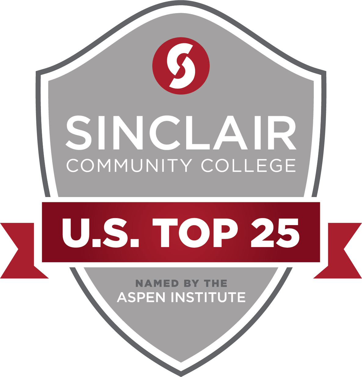 Sinclair Community College U.S. Top 25 Badge