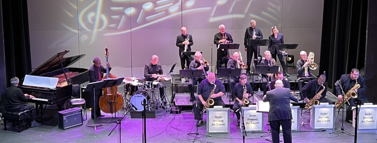 Band performing on stage