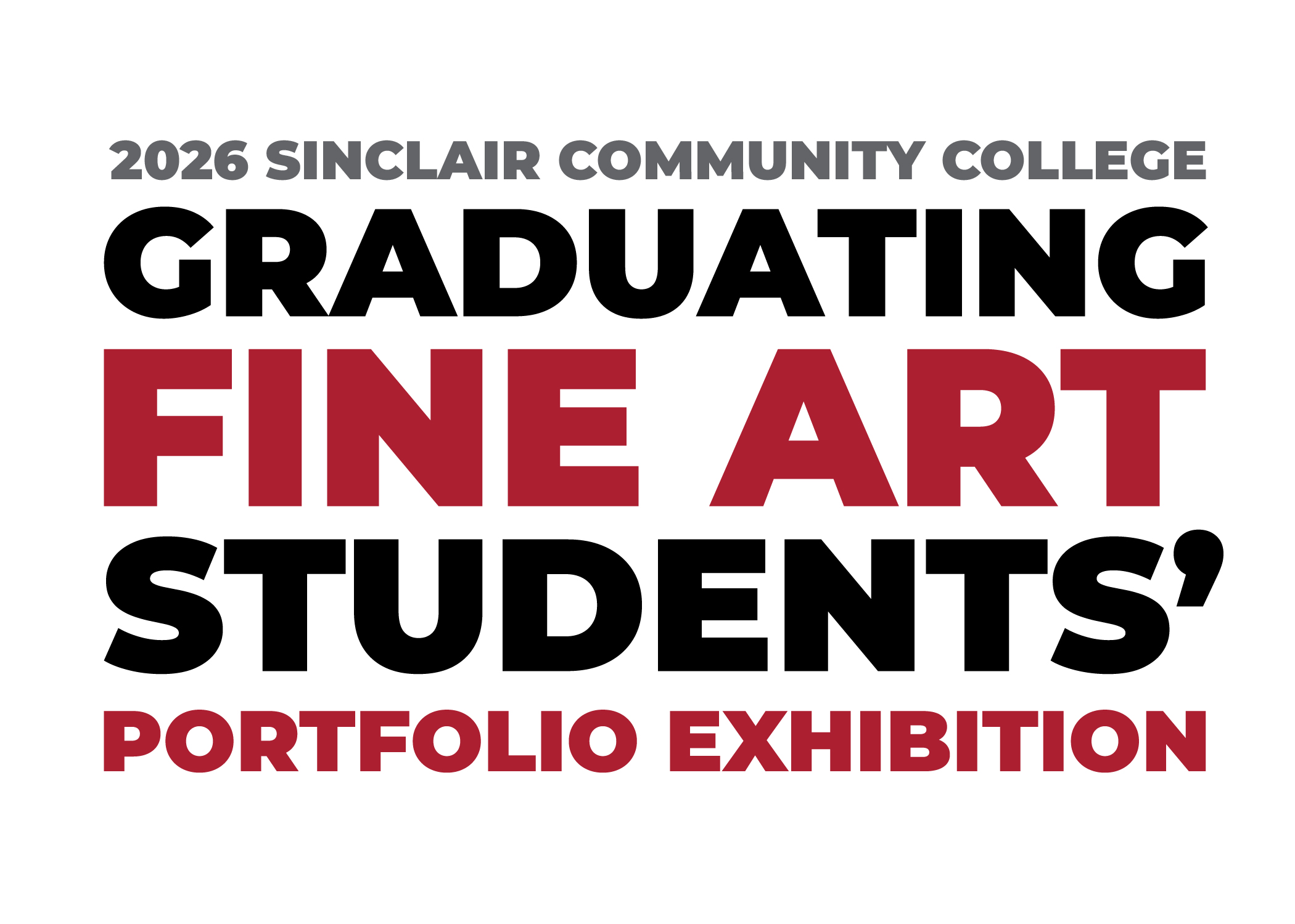 Text of the Gallery Exhibition for the 2026 Graduating Fine Art Students' Portfolio Exhibition