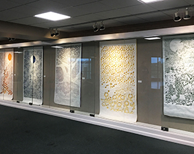 Works on Paper Gallery featuring large vertical artwork
