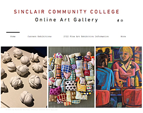 Image displaying the Student Website's home page