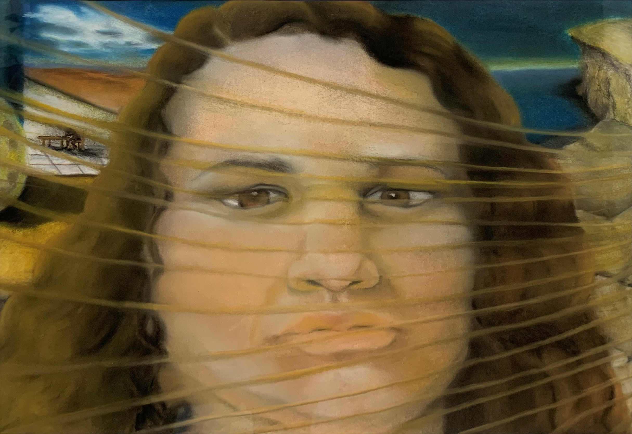 This art piece is named ‘Barrier Reef'