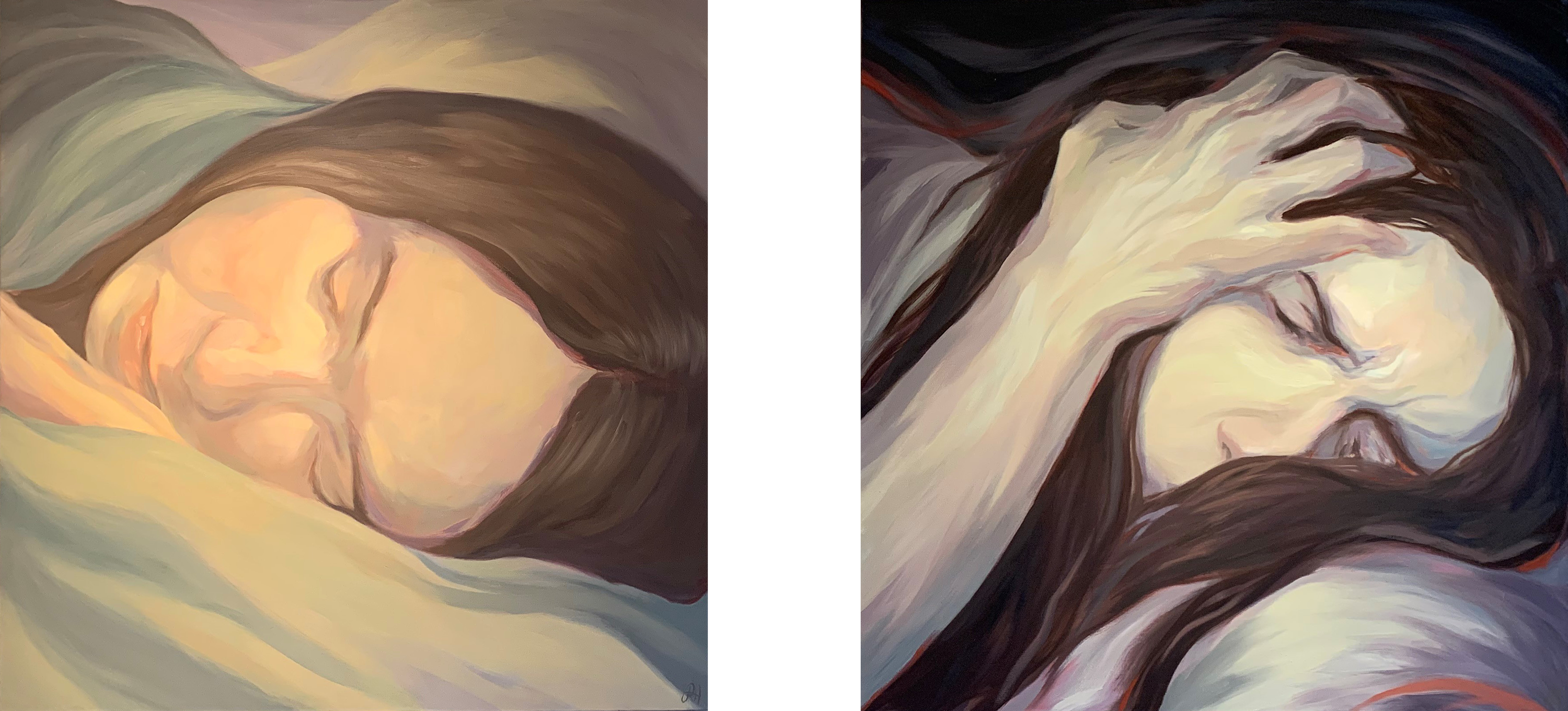 This art piece is named ‘Inhale-Exhale (diptych)'