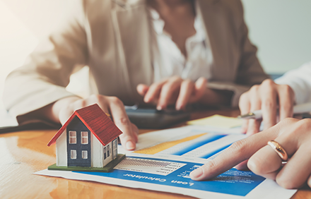 signing contract for insurance and house 