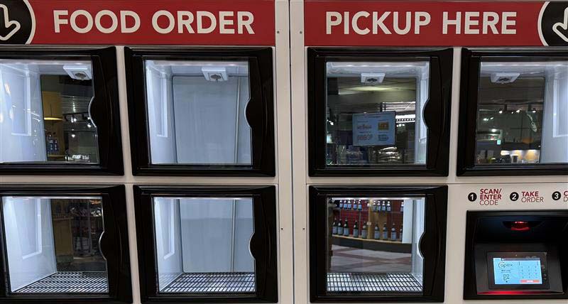 Food lockers at Tartan Market