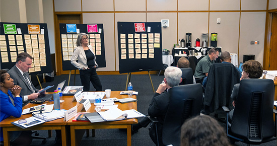 Image of College Administrators in a Planning Meeting