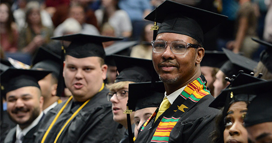 Image of diverse smiling students