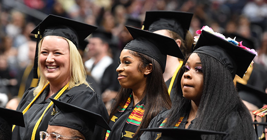 Image of diverse smiling students