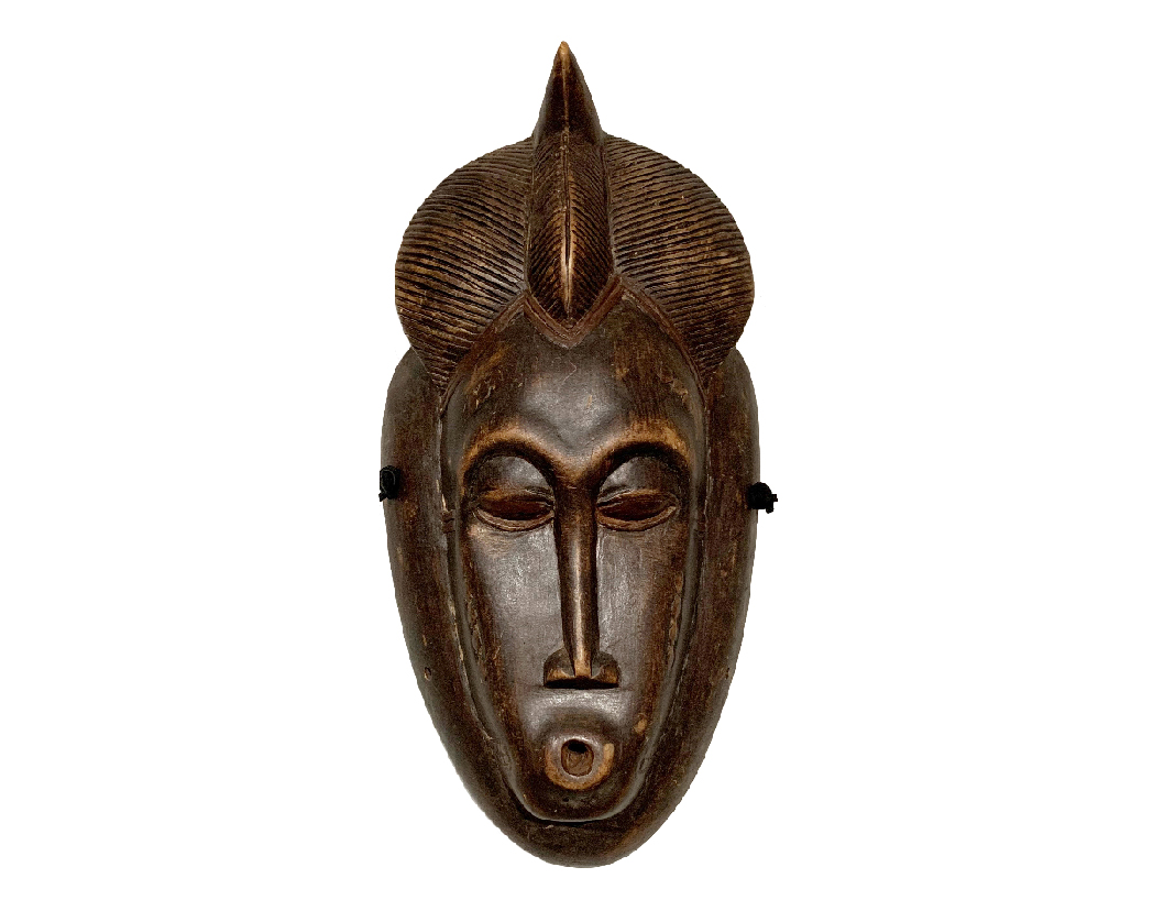 Image displaying a wodden mask depicting African Art - Click on this image to access the African Art Exhibit website