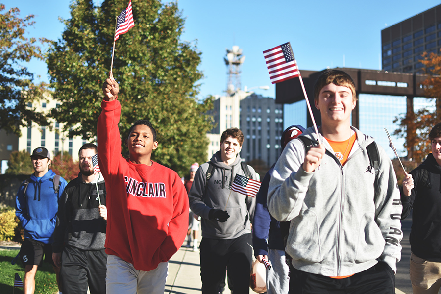 Students on Veterans Day