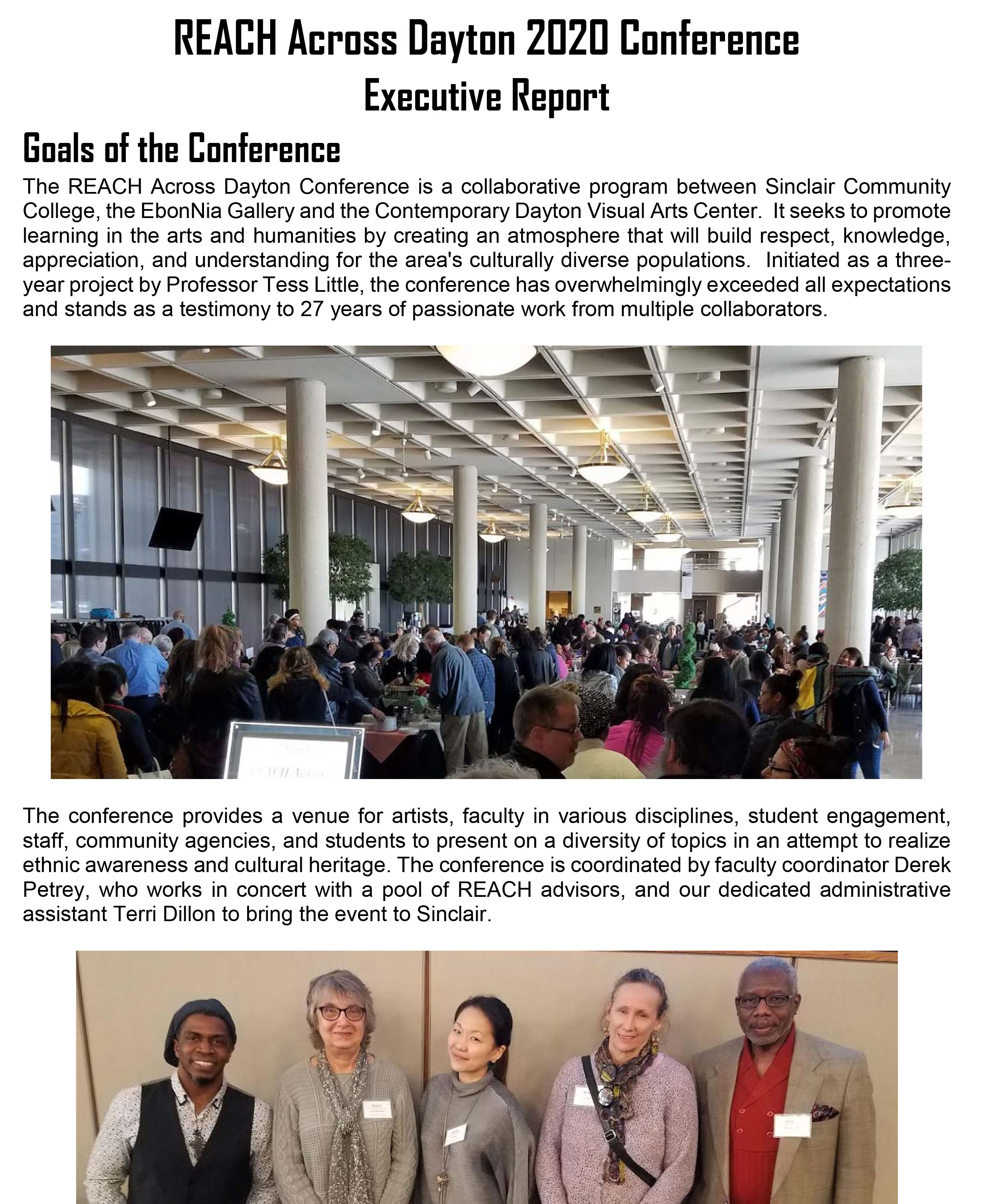 Picture depicting the gathering at the conference