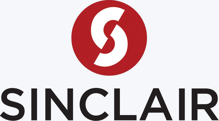 Sinclair tertiary logo short vertical stacked