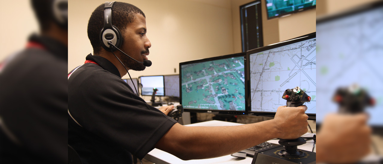 Sinclair's Unmanned Aerial Systems program uses advanced simulation software.